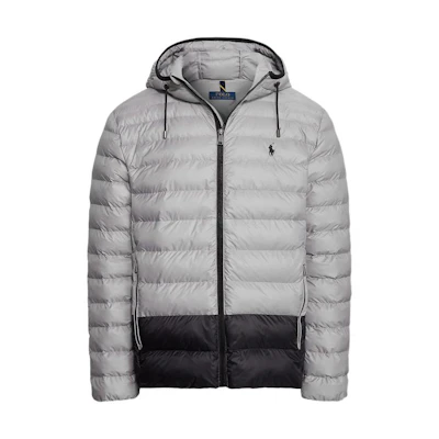Ralph Lauren FW22 Solid Drawstring Hooded Long-Sleeve Jacket Men’s Grey MNPOOTW16020927-020