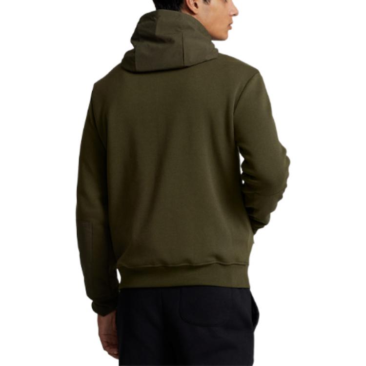 Ralph Lauren FW22 Solid Green Zip-Up Hoodie Casual Wear MNPOKNI16822527-301 圖 5