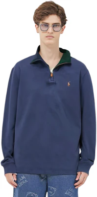 Jersey Azul Half-Zip Ralph Lauren FW22 para Hombre. 710877001-004 Lookbook Jersey Azul Half-Zip Ralph Lauren FW22 para Hombre. 710877001-004