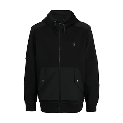 Ralph Lauren FW22 Solid Logo Embroidered Hoodie Black 710881564-002