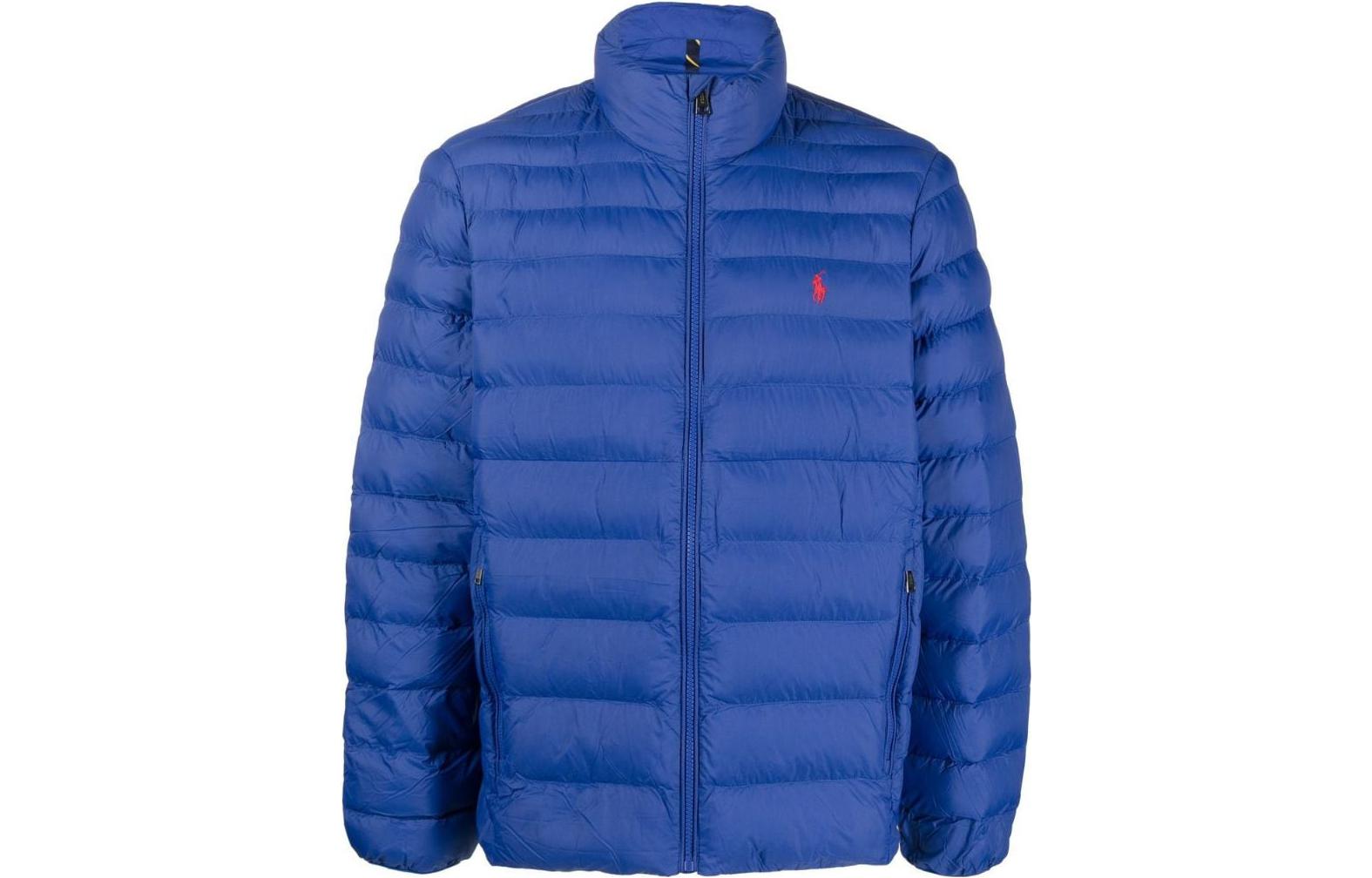 Ralph Lauren FW22 Solid Logo Embroidered Jacket - Blue 710810897-025