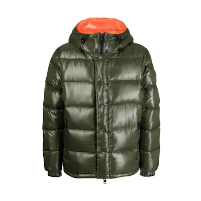 Ralph Lauren FW22 Solid Logo Puffer Hooded Jacket Green 710877307-003