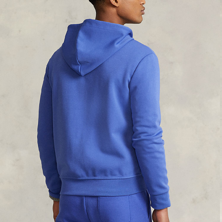 Ralph Lauren FW22 Solid Logo Zip-Up Hoodie Jacket Blue MNPOKNI16821930-400 圖 4