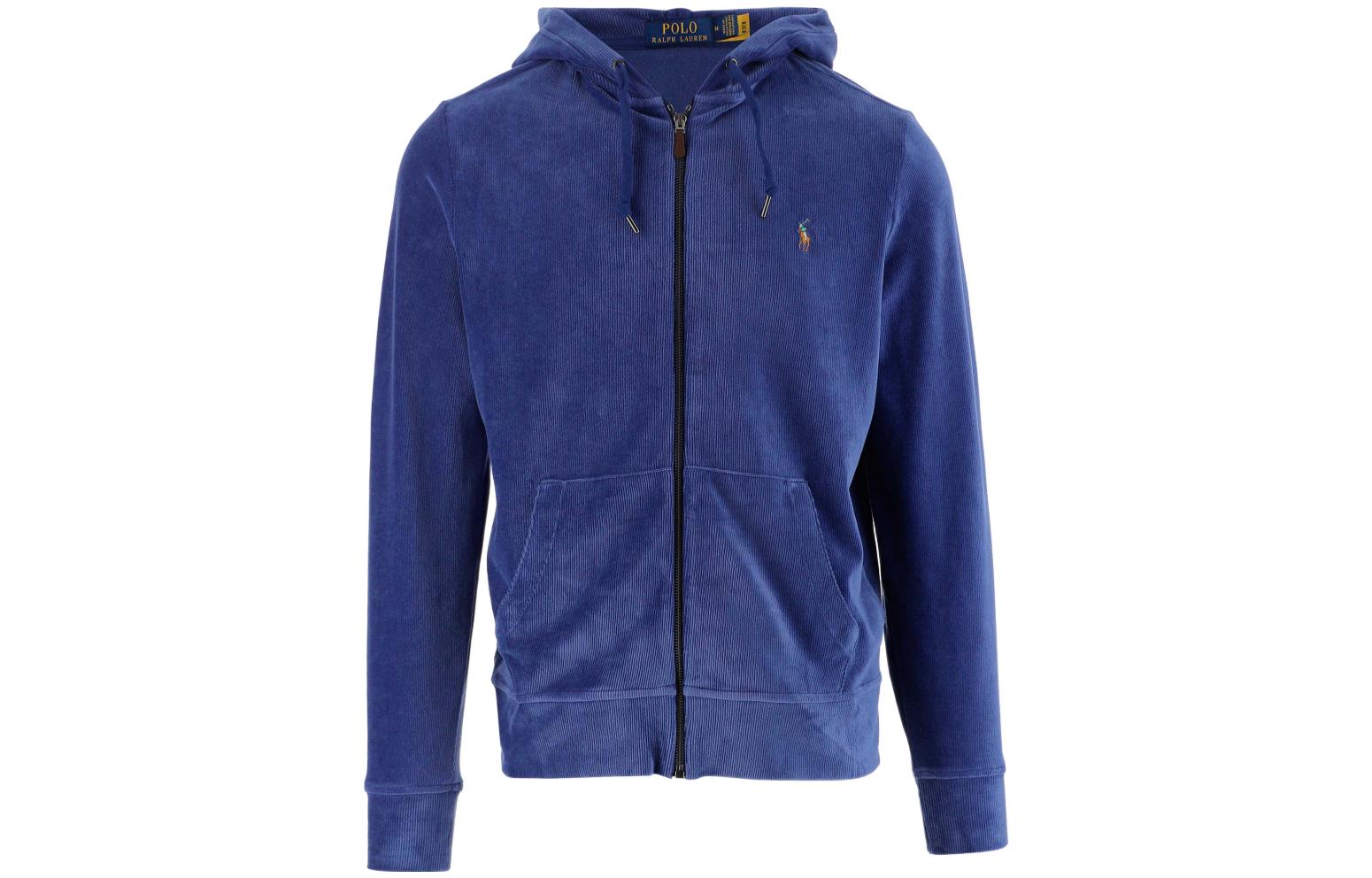 Ralph Lauren FW22 Solid Logo Zip-Up Sweatshirt Men’s Blue 710877154-001 圖 2