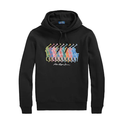 Ralph Lauren FW22 Solid Print Hoodie Black Hoodie MNPOKNI16822236