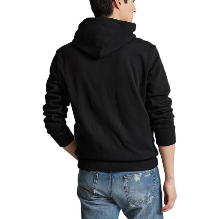 Ralph Lauren FW22 Solid Print Hoodie Black Hoodie MNPOKNI16822236 圖 4