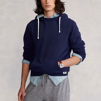 Ralph Lauren FW22 Solid Pullover Hoodie Navy Blue MNPOKNI16821638-410 Lookbook Ralph Lauren FW22 Solid Pullover Hoodie Navy Blue MNPOKNI16821638-410