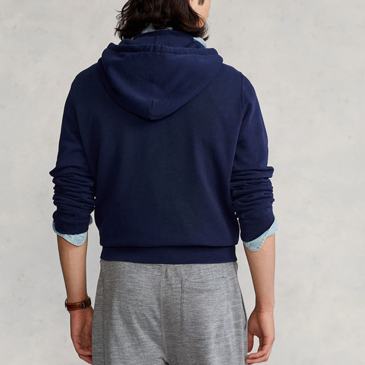 Ralph Lauren FW22 Solid Pullover Hoodie Navy Blue MNPOKNI16821638-410 圖 4