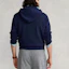 Shop Ralph Lauren FW22 Solid Pullover Hoodie Navy Blue MNPOKNI16821638-410