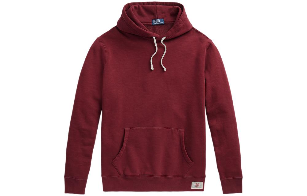 Ralph Lauren FW22 Solid Red Casual Pullover Hoodie MNPOKNI16822321-600