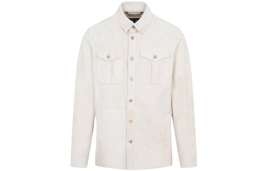 Ralph Lauren FW22 Solid Single-Breasted Jacket with Front Flap Pocket 790654923-022