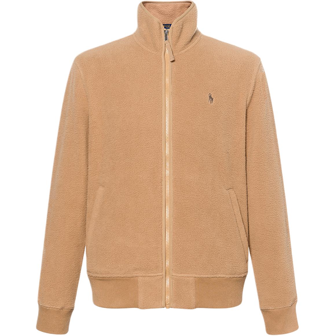 Ralph Lauren FW22 Solid Small Pony Fleece Jacket Men’s Brown 710880880-001