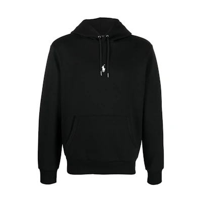 Ralph Lauren FW22 Solid Small Pony Hoodie Black 710881506-005