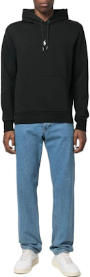 Ralph Lauren FW22 Hoodie Hitam Solid Small Pony 710881506-005 Lookbook Ralph Lauren FW22 Hoodie Hitam Solid Small Pony 710881506-005