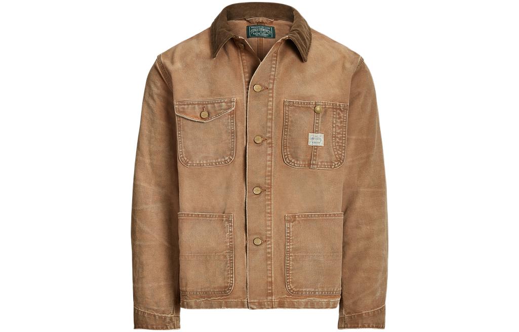 Ralph Lauren FW22 Solid Utility Jacket Brown MNPOOTW16020999-250