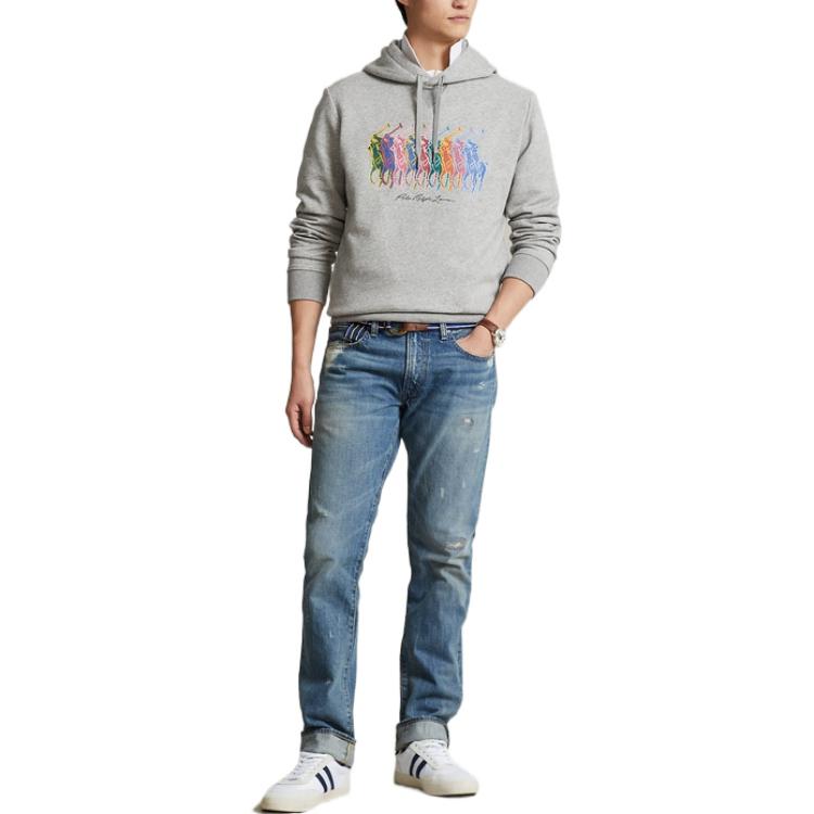 Ralph Lauren FW22 Solid Velvet Hoodie Men’s Grey Color MNPOKNI16822315-020 圖 3