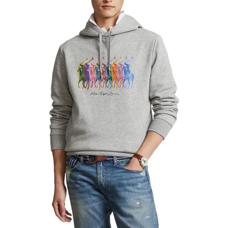 Ralph Lauren FW22 Solid Velvet Hoodie Men’s Grey Color MNPOKNI16822315-020 圖 5