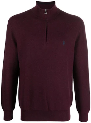 Ralph Lauren FW22 Baju Sejuk Zip Kolar Tinggi Maroon 710888900-005 Order Ralph Lauren FW22 Baju Sejuk Zip Kolar Tinggi Maroon 710888900-005