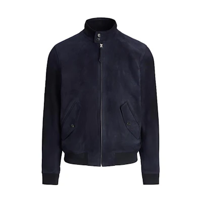 Ralph Lauren FW22 Solid Zip-Up Jacket Men’s Navy Blue MNPOOTW16020687-410