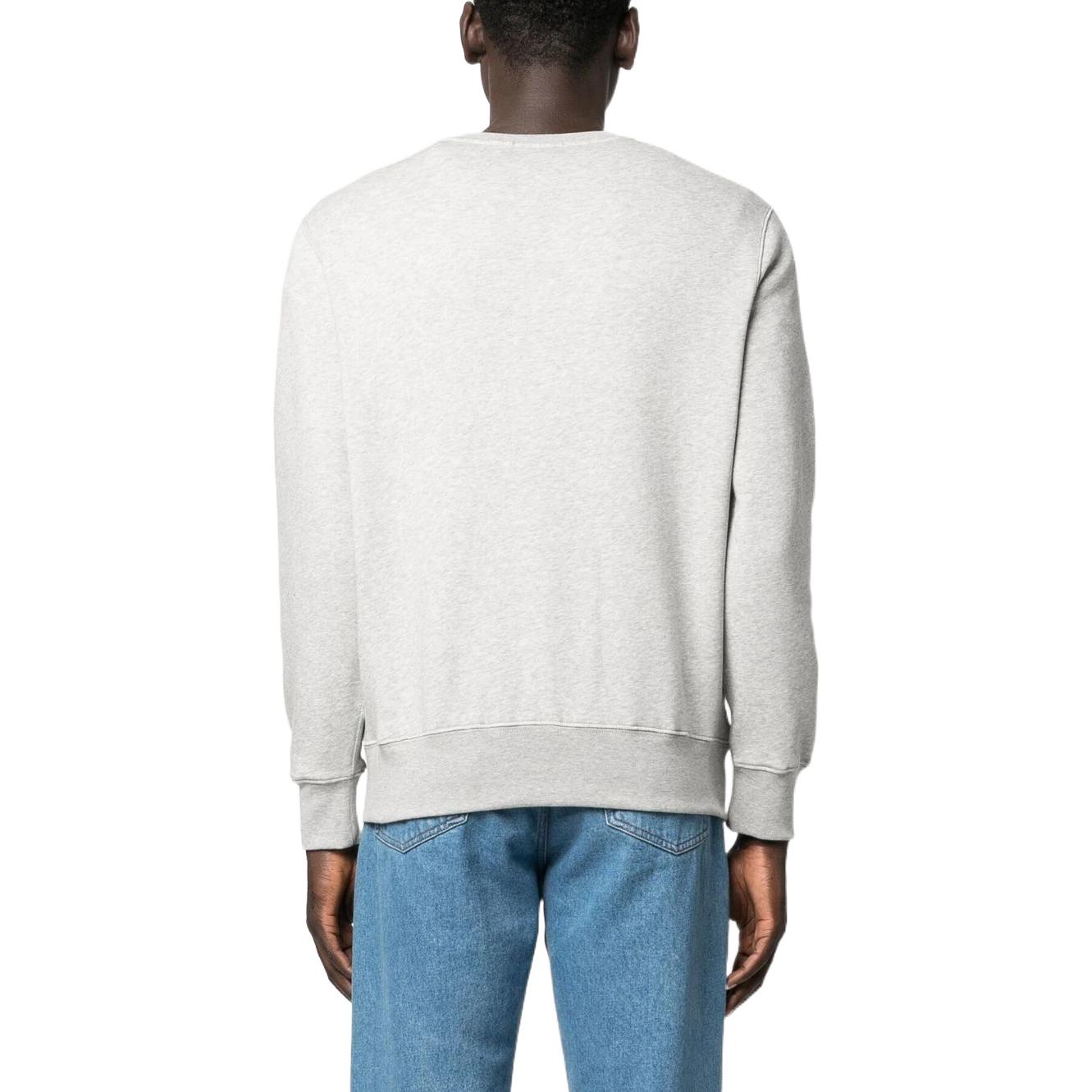 Ralph Lauren FW22 Teddy Bear Graphic Crewneck Sweatshirt Light Grey Mens 710853308-018 圖 4