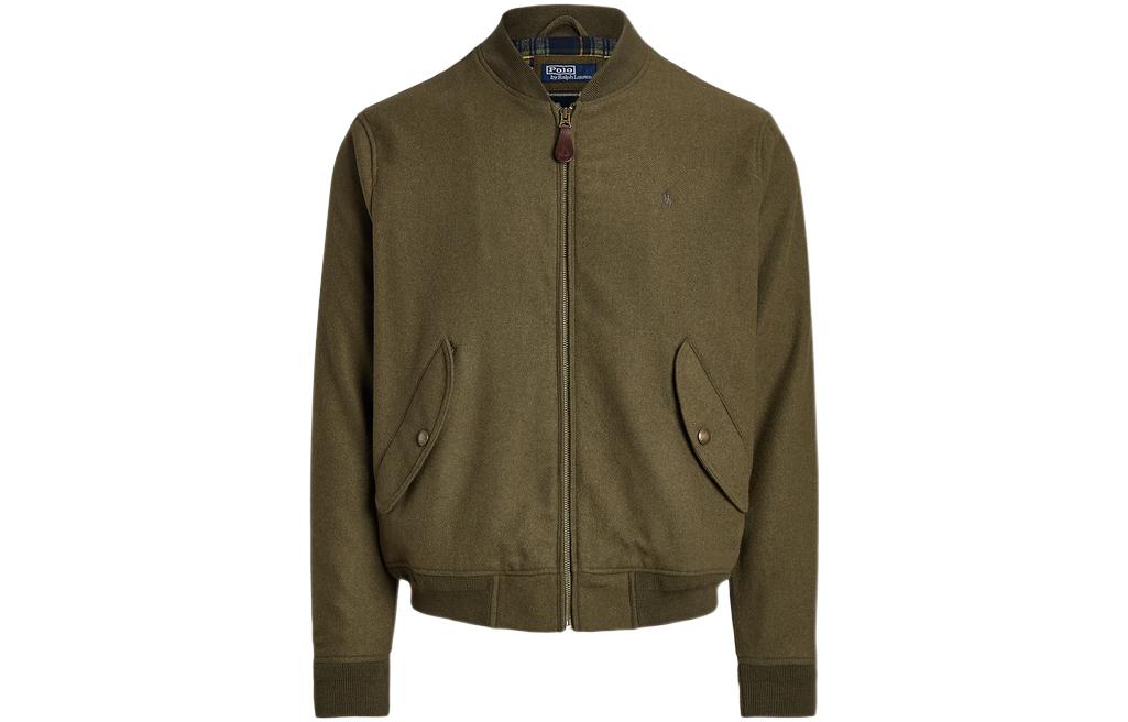 Ralph Lauren FW22 Twill Bomber Jacket Green Menswear MNPOOTW16020-958