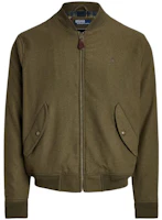 Ralph Lauren FW22 Twill Bomber Jacket Green Menswear MNPOOTW16020-958 Ralph Lauren FW22 Twill Bomber Jacket Green Menswear MNPOOTW16020-958