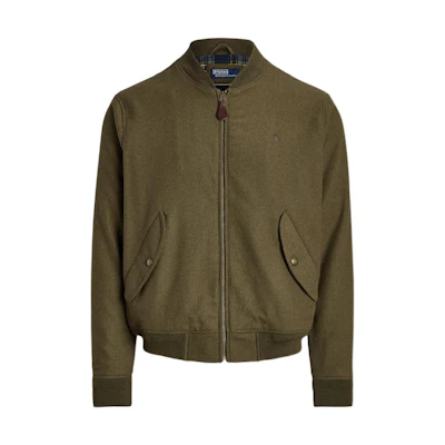 Ralph Lauren FW22 Twill Bomber Jacket Green Menswear MNPOOTW16020-958