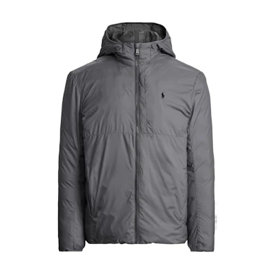 Ralph Lauren FW22 Water-Resistant Packable Solid Hoodie Jacket Grey MNPOOTW16020689-020