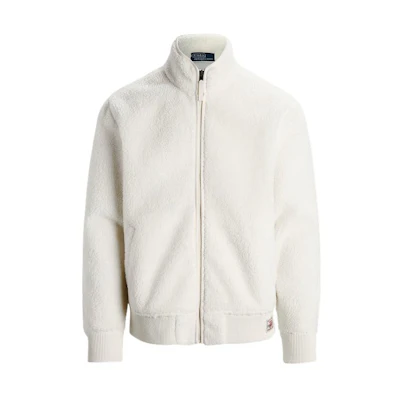 Ralph Lauren FW22 White Solid Zip-Up Long-Sleeve Jacket MNPOKNI16822357-101