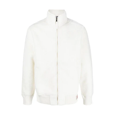 Ralph Lauren FW22 White Solid Zip-Up Stand Collar Casual Jacket 710881774-001