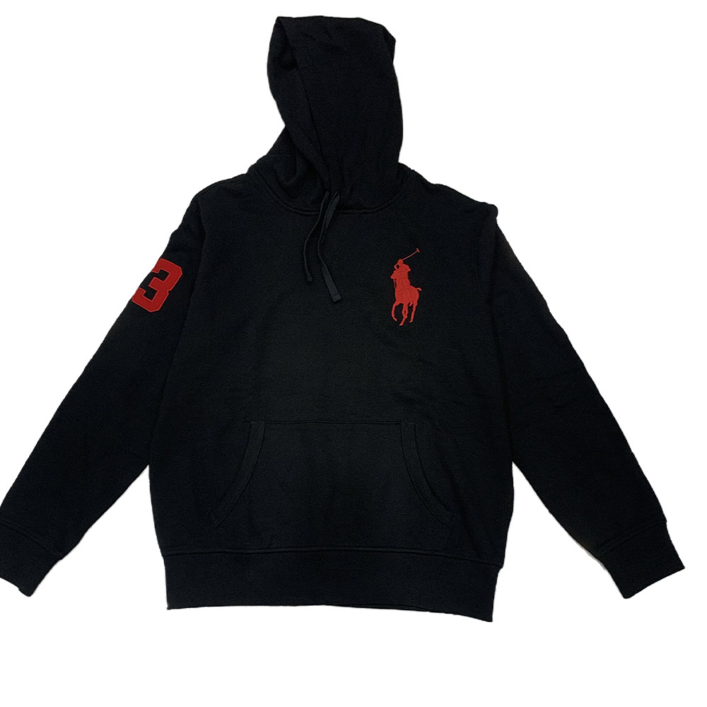 Ralph Lauren FW23 Black Logo Hoodie with Fleece Lining 710692773-002 圖 3