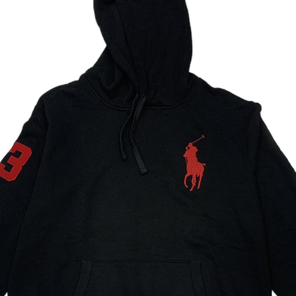 Ralph Lauren FW23 Black Logo Hoodie with Fleece Lining 710692773-002 圖 4