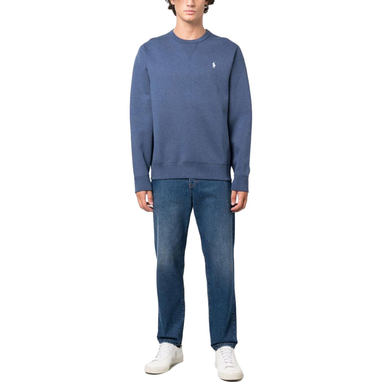 Ralph Lauren FW23 Blue Crewneck Embroidered Pullover Sweatshirt 710881519-012 圖 3