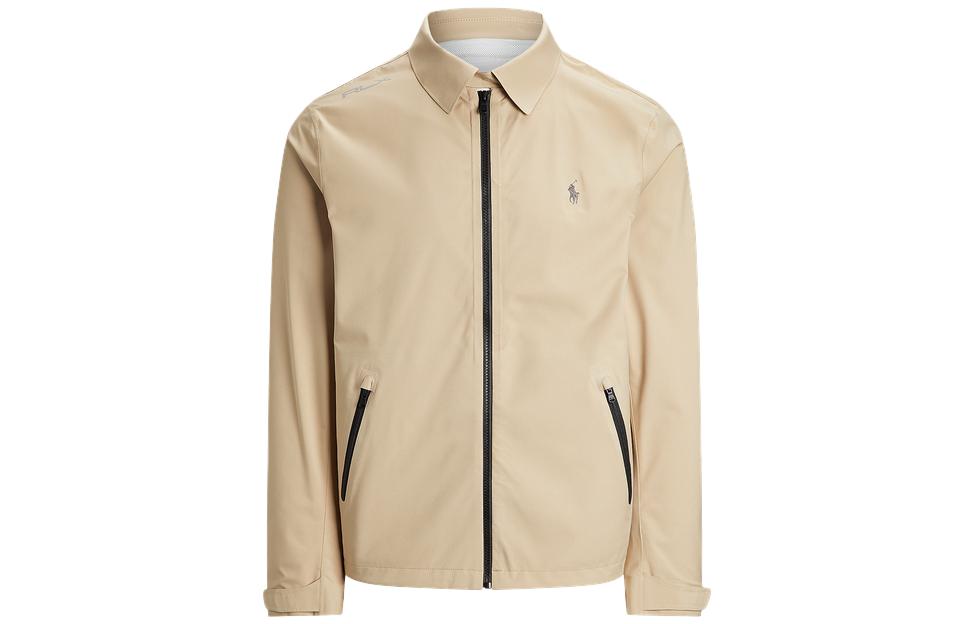 Ralph Lauren FW23 Brown Solid Color Zip-Up Jacket with Collar MNXGOTW16020072-250