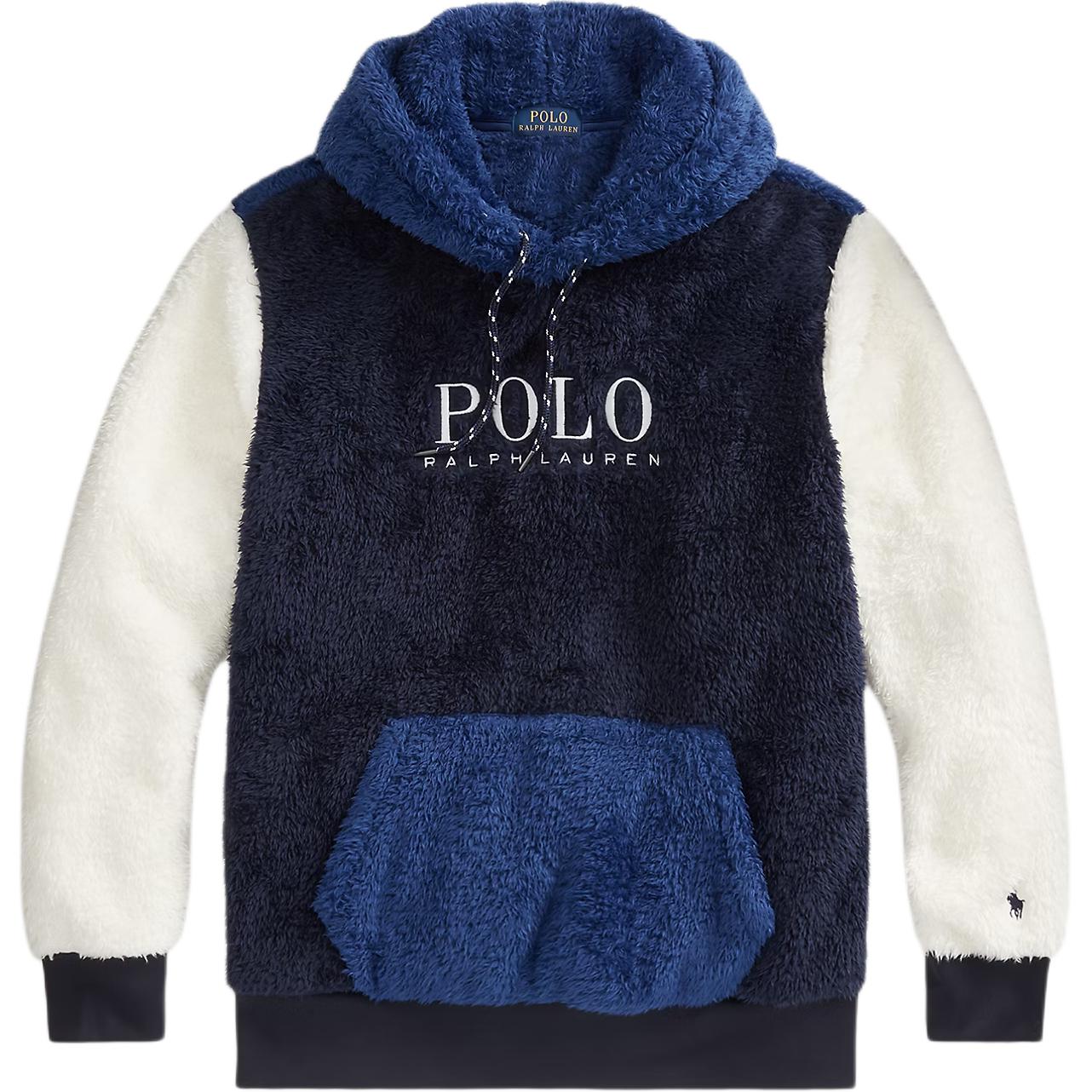 Ralph Lauren FW23 Casual Letter Logo Hoodie Blue 710892707-001