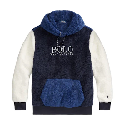 Ralph Lauren FW23 Casual Letter Logo Hoodie Blue 710892707-001