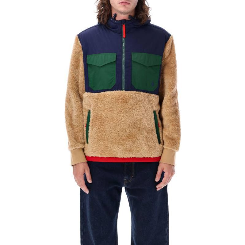Ralph Lauren FW23 Colorblock Fleece Hoodie Brown 710880442-002 圖 3