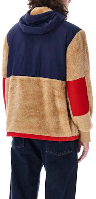 Ralph Lauren FW23 Hoodie Fleece Warna Blok Coklat 710880442-002 Shop Ralph Lauren FW23 Hoodie Fleece Warna Blok Coklat 710880442-002