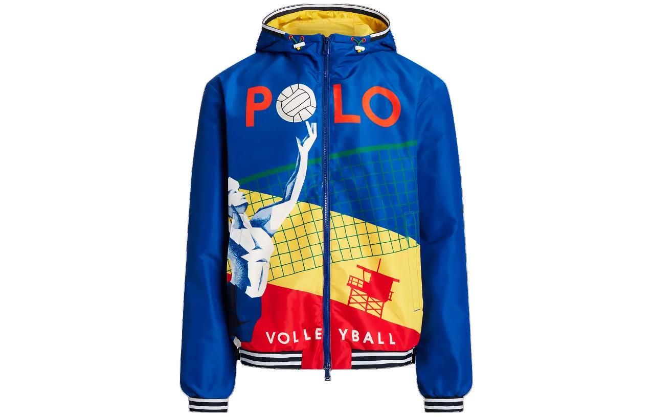 Ralph Lauren FW23 Colorblock Graphic Zip Hoodie Jacket Multicolor - MNPOOTW16021-160