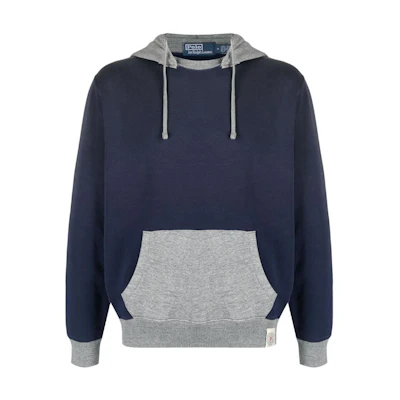Ralph Lauren FW23 Colorblock Pullover Hoodie Blue 710879866-002