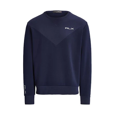 Ralph Lauren FW23 Embroidered Logo Crewneck Sweatshirt Navy Blue MNXGKNI16820186-410