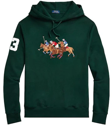 拉夫劳伦 FW23 刺绣标志连帽衫 深绿色 710823853-005 Order 拉夫劳伦 FW23 刺绣标志连帽衫 深绿色 710823853-005