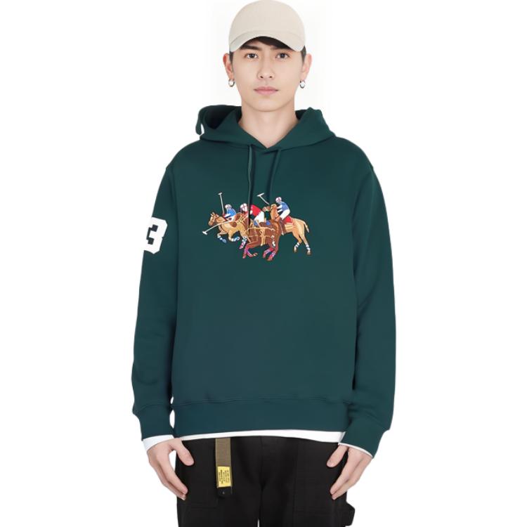 Ralph Lauren FW23 Embroidered Logo Hoodie Dark Green 710823853-005 圖 4