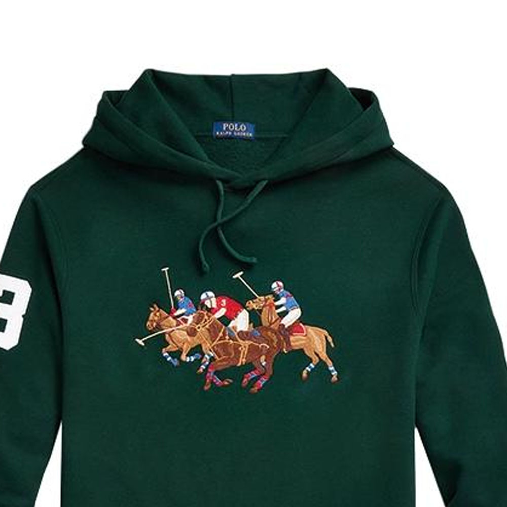 Ralph Lauren FW23 Embroidered Logo Hoodie Dark Green 710823853-005 圖 7