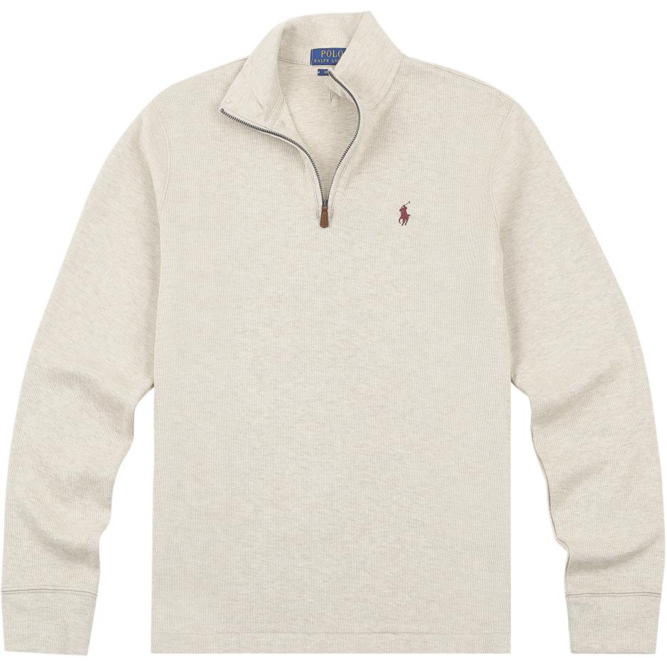Ralph Lauren FW23 Embroidered Solid Color Polo Sweatshirt 710784465-012