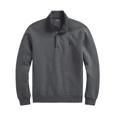 Ralph Lauren FW23 Gray Solid Half-Turtleneck Pullover Sweatshirt MNPOKNI16823229-020