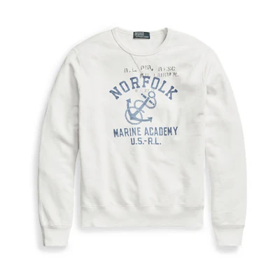 Ralph Lauren FW23 Letter Graphic White Casual Sweatshirt MNPOKNI16822999-100