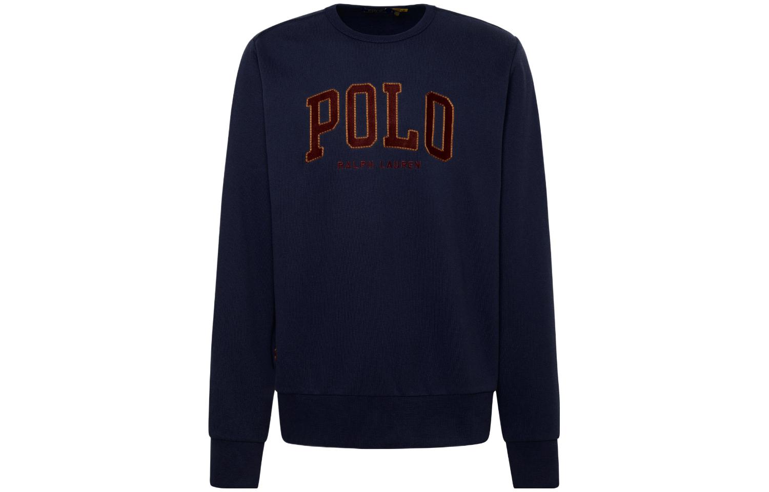Ralph Lauren FW23 Letter Print Crewneck Long Sleeve Sweatshirt 710917887-002