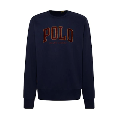 Ralph Lauren FW23 Letter Print Crewneck Long Sleeve Sweatshirt 710917887-002