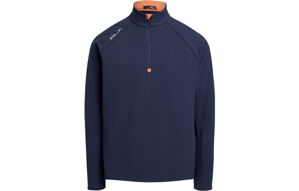 Ralph Lauren FW23 Letter Print Pullover Sweatshirt Navy Blue MNXGKNI1AD20020-410